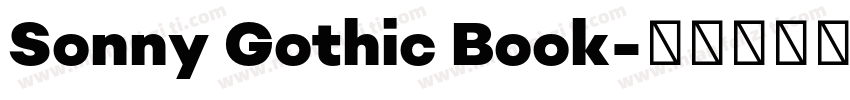 Sonny Gothic Book字体转换